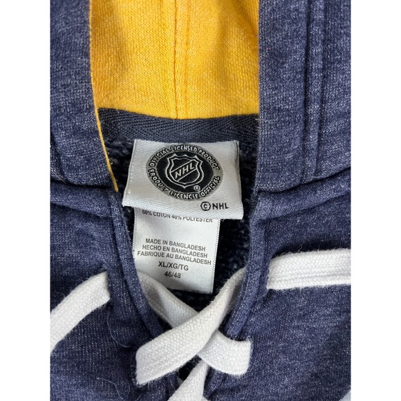 NHL Nashville Predators Hoodie Mens XL/XG Hockey Lace Up Pullover Sweatshirt - Picture 4 of 7